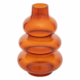 Vase "Clothilde" Ambre, H. 22 cm