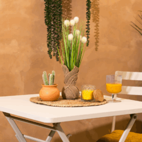 Plante artificielle en pot "Lari" Vert, H. 42 cm – Image 2